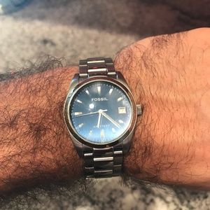 Fossil watch stainless steel blue